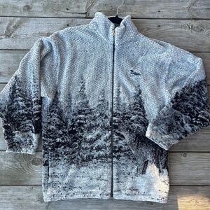 Vintage Marshlands Canada Fleece Zip up Jacket Sweater